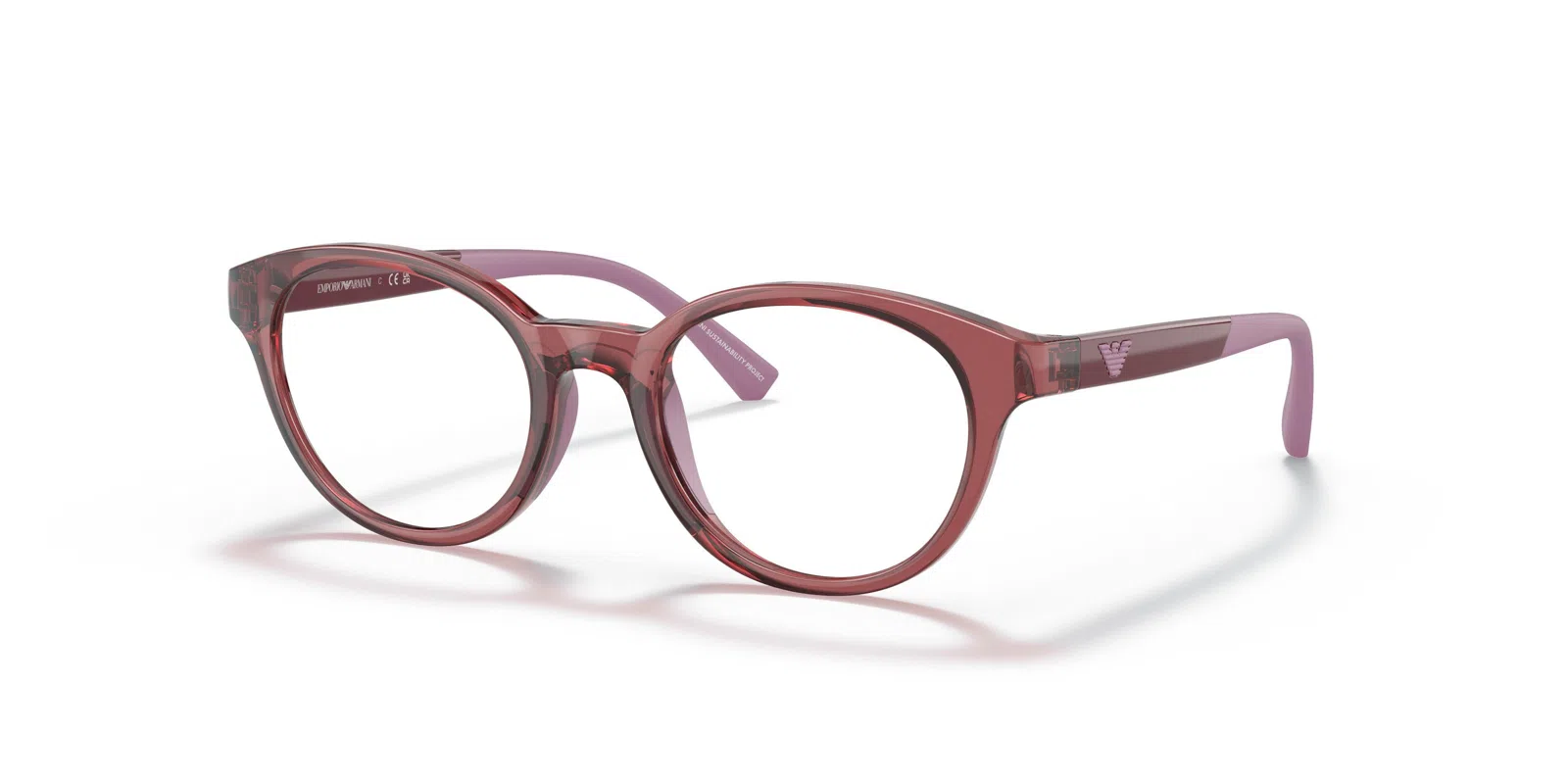 Emporio Armani Kids 3205 Eyeglasses - Transparent Pink - view 7